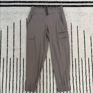 all in motion Taupe Cargo Joggers - Elastic Waist, Cuffed Ankles